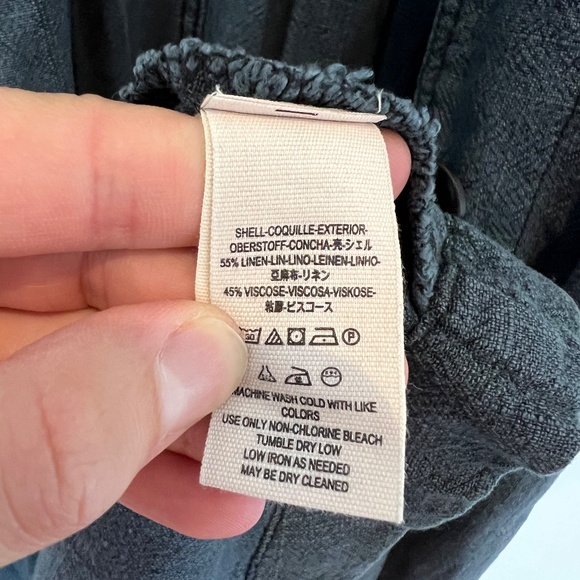 Free People - Rainz Cuffed Duster Jacket/Dress - Dark Indigo Blue - Oversized XS - Picture 15 of 16